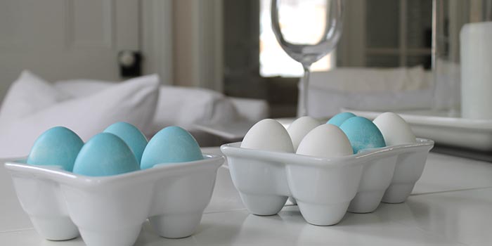 robins blue eggs crate