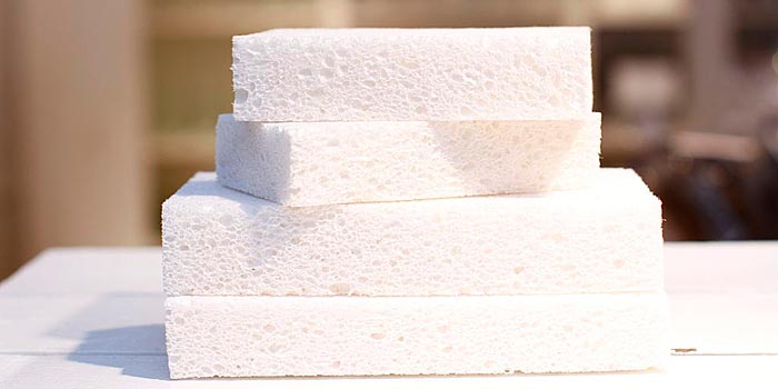 white sponges